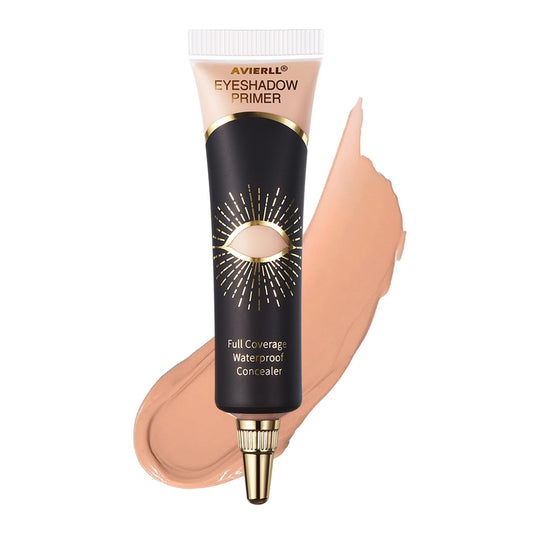 OKAQEE Eyeshadow Primer - Cream Eye Primer - Eye Base for Long Lasting Eye Makeup - Cream Colorful Eyeshadow Base for Eyelid - Matte Full Coverage Concealer Makeup for Mature Skin (02 MEDIUM)