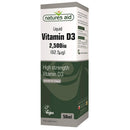 natures aid Natures Aid Vegan Vitamin D3/Cholecalciferol Liquid, 2500iu, Dropper Included, 50 ml (Pack of 1)