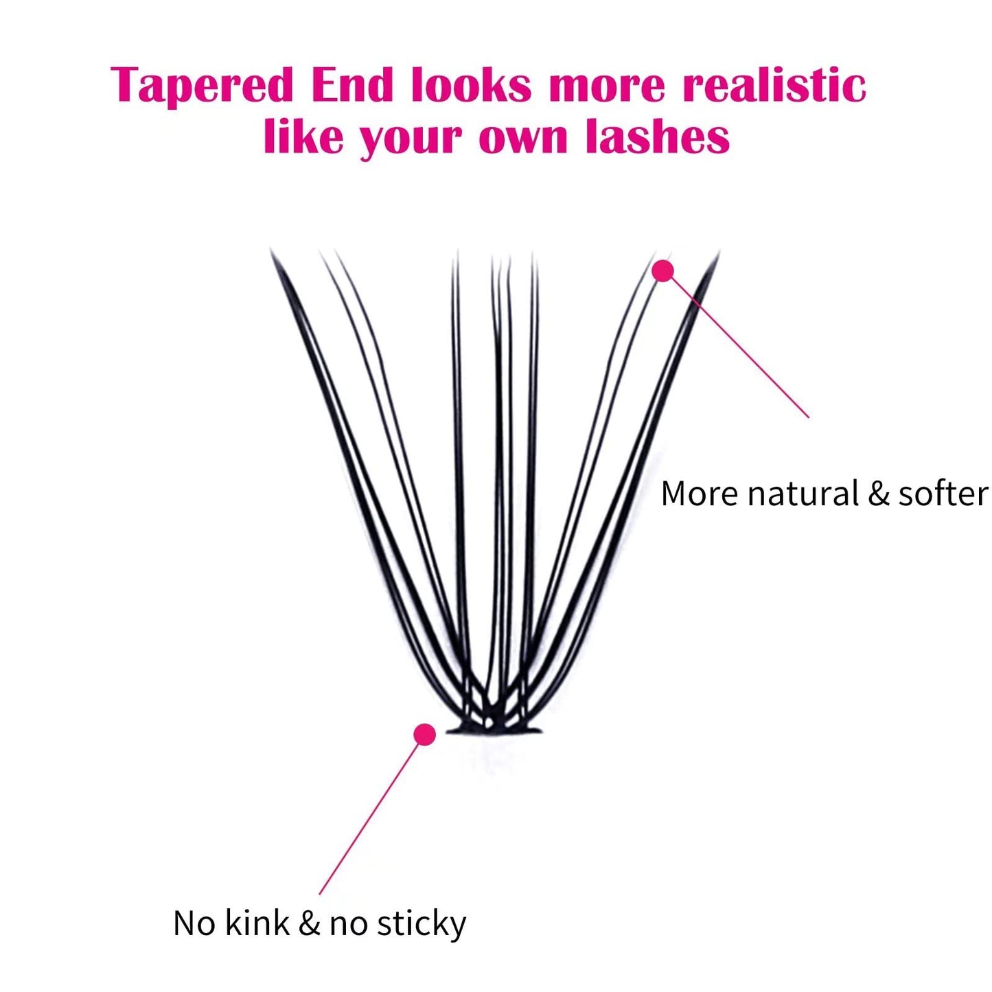 FADLASH Individual Cluster Lashes Extensions 10D 20D 0.07 D Curl 8-16mm Mixed Trays Extensions 200Pcs Individual Cluster Lashes DIY Eyelash Extensions at Home