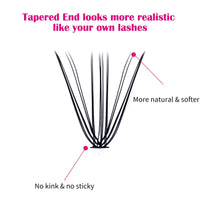 FADLASH Individual Cluster Lashes Extensions 10D 20D 0.07 D Curl 8-16mm Mixed Trays Extensions 200Pcs Individual Cluster Lashes DIY Eyelash Extensions at Home