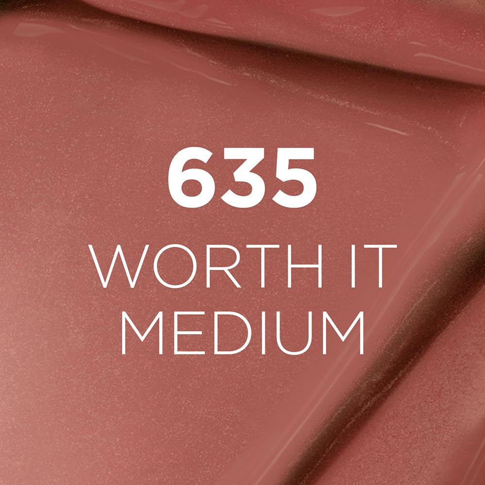 L'Oreal Paris Liquid Lipstick Matte Finish, Infallible Matte Resistance, Ultra-lightweight long wear formula, Transfer Resistant and Smudge Proof, Shade: 635 Worth it Medium