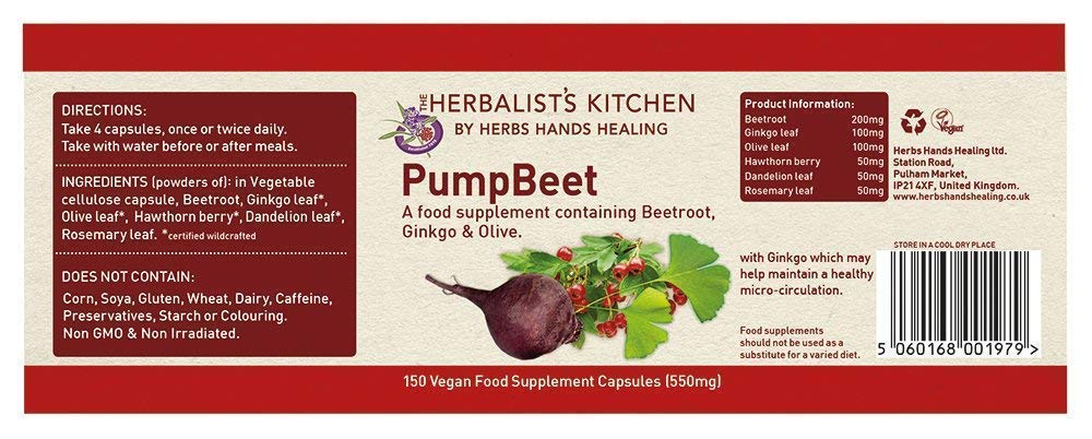 Herbs Hands Healing PumpBeet Capsules