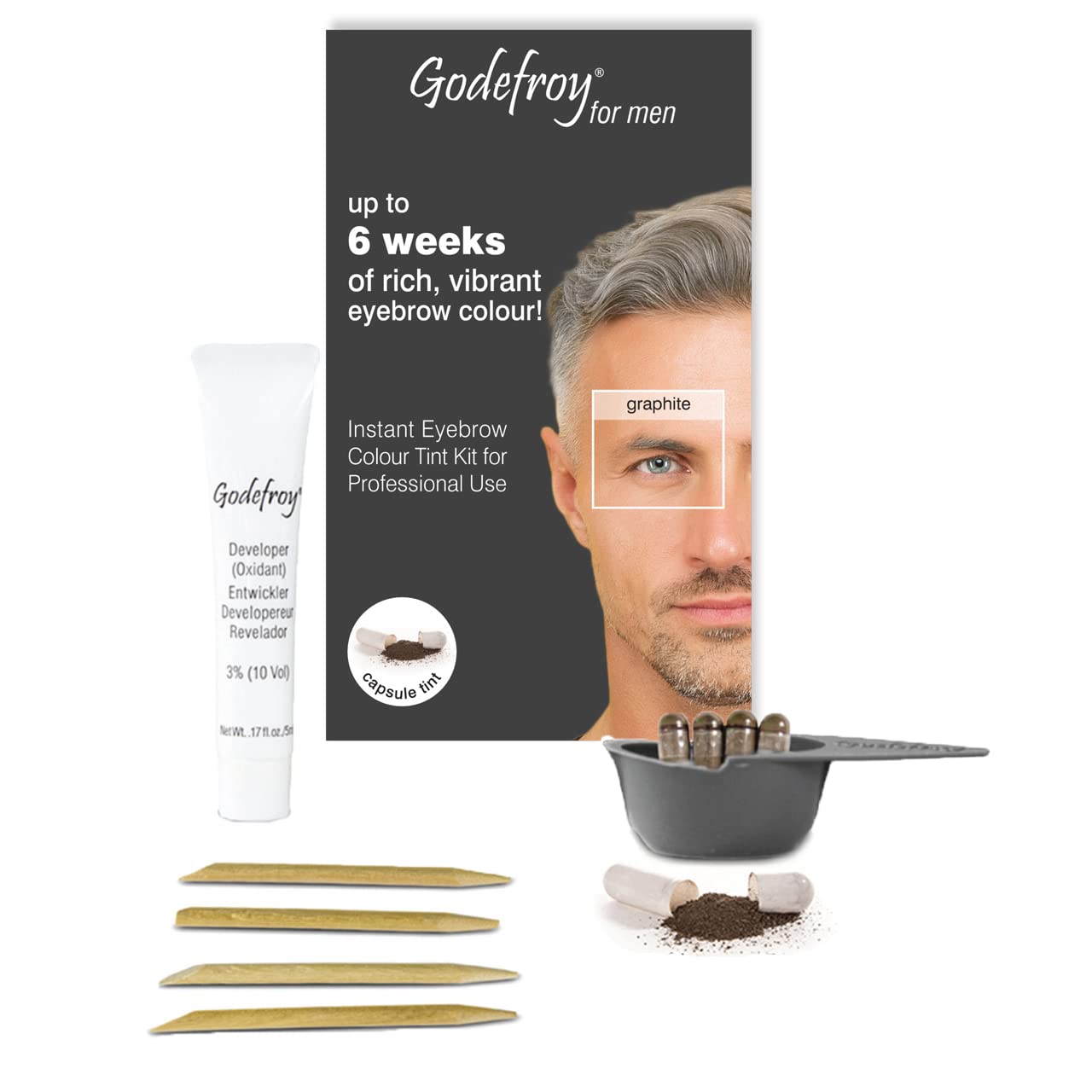 Godefroy Instant Eyebrow Tint for Men (Graphite)