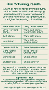 It's Pure Organic Herbal Hair Dye in Natural Brown 110g