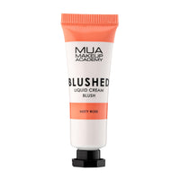 MUA Makeup Academy Blushed Liquid Cream Blusher, Highly Pigmented for Cheeks & Lips, Misty Rose, 10ml - Vegan & Cruelty Free