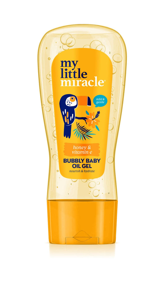 My Little Miracle Bubbly Baby Oil Gel Honey & Vitamin E, Nourish & Hydrate, Prevents Dryness Ideal For Baby Massage 200ml