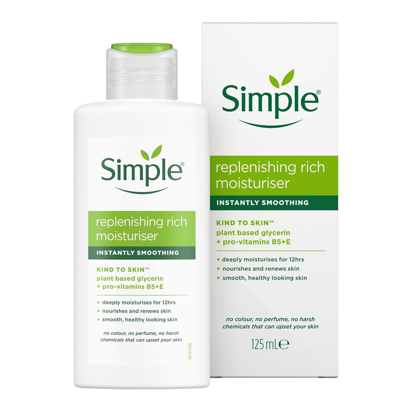 Simple Kind to Skin 12H Moisturisation Replenishing Rich Moisturiser, 125 ml (Pack Of 1)