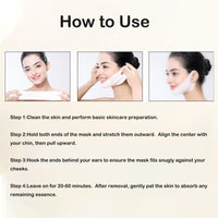 DEGHOUY 4 Pack V-Line Lifting Mask | 24K Gold & Collagen Face Mask, Anti-Aging Jawline Shaper Mask for Face Lift | Hyaluronic Acid & Vitamin E