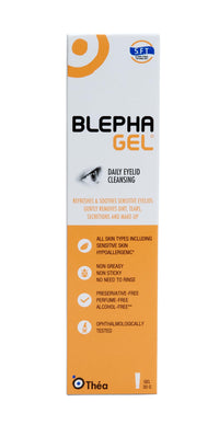Blephagel Daily Eyelid Cleansing Gel | Gentle Cleanser to Refresh and Soothe Sensitive Eyelids | Preservative-Free and Hypoallergenic Formula | Pack of 3 x 30g Tube