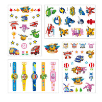 FRESHOER Super wings Temporary Tattoos,4 Sheets 100+ Patterns Jett Tattoo Stickers