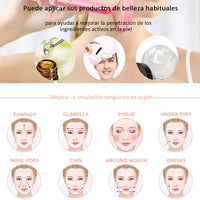 WANGDEFU Electric Jade Roller Face Massager,3-in-1,100% Natural Rose Quartz Facial Roller Kit,Skin Care Beauty Roller Tool for Anti-Aging,Anti-Wrinkle,Skin Tightening,Chin Toning Roller,Rose Gold