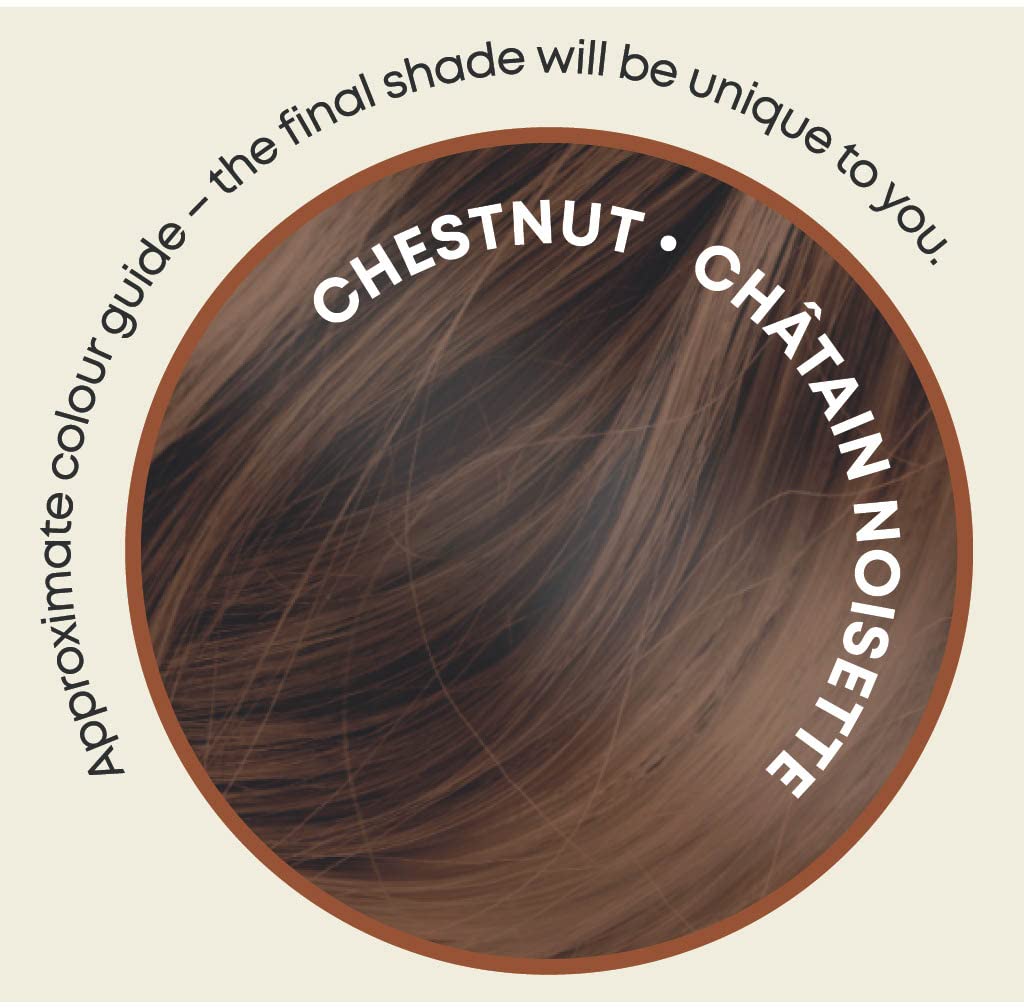 It's Pure Organic Henna Hair Dye in Chestnut | 100% Natural, Vegan, & Gluten Free | PPD Free Hair Dye, Ammonia Free, Resorcinol Free, & Peroxide Free | Volumising, Strengthening, & Revitalising |