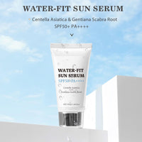 TBeautfave Madagascar Centella Sunscreen, Centella Sun Cream SPF 50 Pa++++, Water-Fit Sun Serum with Pure Centella, SPF 50 Face Moisturiser, Broad Spectrum UV Protection, Hydrating & Soothing Korean Sunscreen