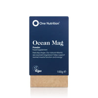 One Nutrition Ocean Mag - Natural Source of Magnesium Hydroxide – Filtered from Fresh Atlantic Sea Water - Easy to Mix with Water or Sports Drinks – 80 Servings - 100g Powder