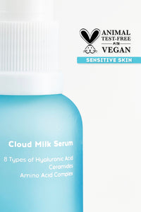 cream co. Cloud Milk Skin Repair Serum for All Skin Types, Renewing Skin Serum, Hyaluronic Acid Skin Serum, Vegan, Paraben-Free Anti Aging Serum, Soothes the Skin