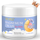 RoongDuuDll Magnesium Cream for Kids, Topical Magnesium Lotion for Sleep, Calm Magnesium Oil Butter Balm with Shea Butter, Aloe Vera, Calendula, Baby Cream for Feet, Stomach, Arms, Legs Relief for Bedtime - 150g