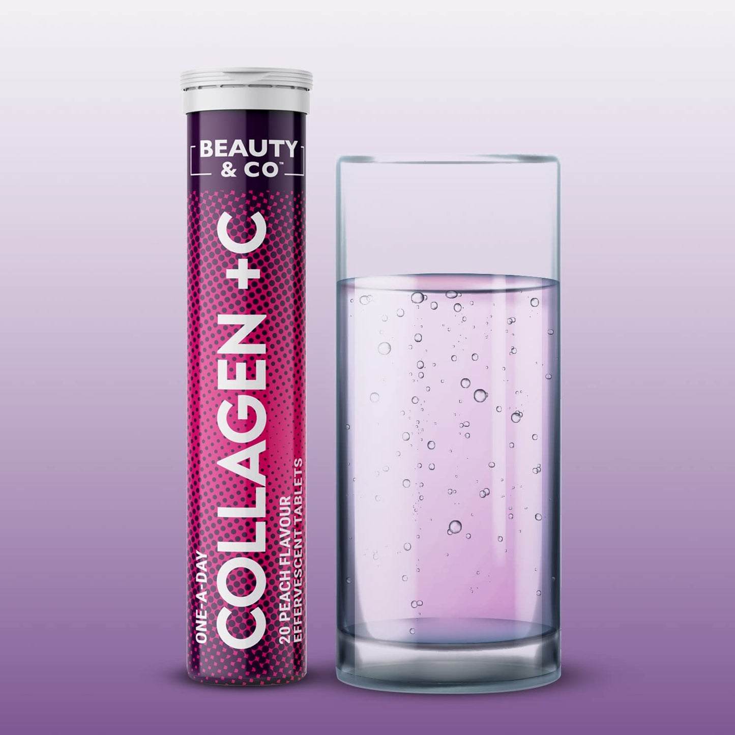 Beauty & Co Collagen Effervescent - Marine Collagen & Vitamin C (2 Tubes)