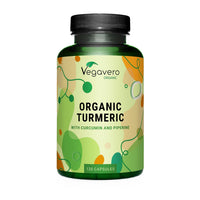 Vegavero Organic 5,600 mg Turmeric and Black Pepper Capsules High Strength | 162 mg Curcuminoid, 144 mg Curcumin and 10 mg Piperine | NO Additives, Lab-Tested | 120 Capsules