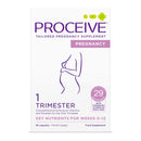 Proceive® Pregnancy Trimester 1 (1-12 Weeks) Pregnancy Vitamin & Mineral Supplements - Vitamin D, B12, B6-60 Capsules (1 Month Supply) - Vegan