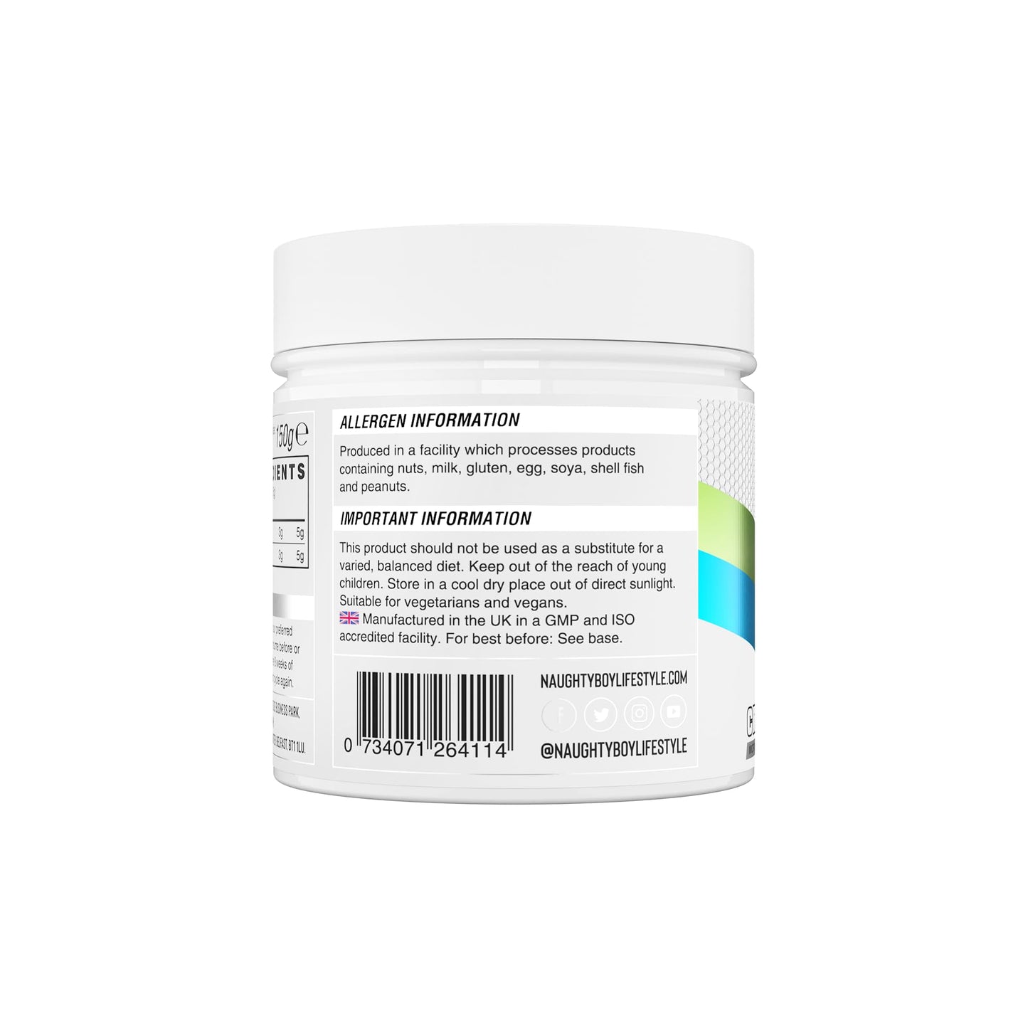 Naughty Boy Micronised Creatine Monohydrate Powder, 100% Pure 200 Mesh Creatine, Unflavoured, 150g, 50 Servings