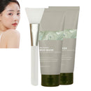 Trendyfave Recovery Mud Mask, Gentle Pore Cleansing Mask, Hydrating & Moisturizing Deep Pore Cleanser Face Mask Clay, Nature Ingredients, Boryeong Mud, Korean-Beauty Oil Control Wash Off Body Mud (2PC)
