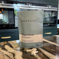 INNOPURE Magnesium Bisglycinate - 180 Capsules - Bioavailable Magnesium Supplements - 1000mg Per Serving (2 Capsules) Providing 200mg of Elemental Glycinate Powder - Made in The UK