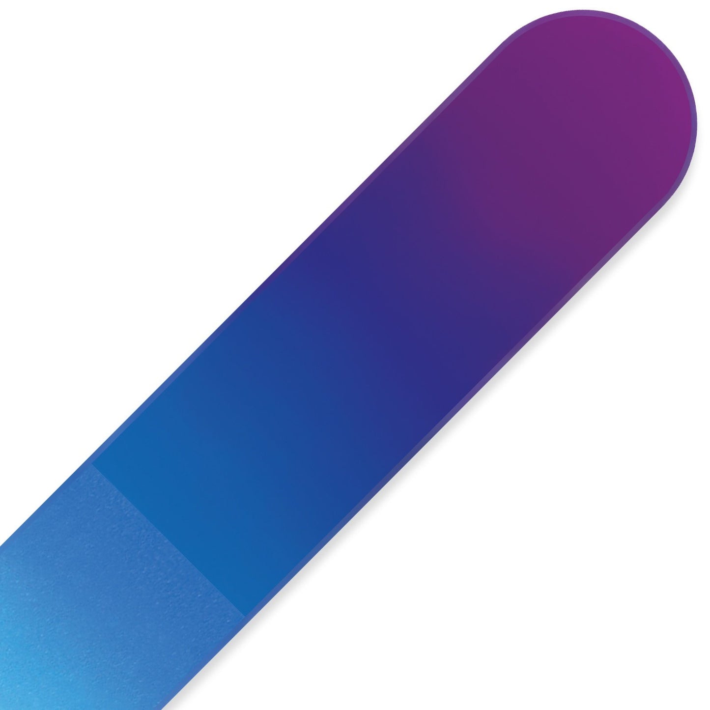 Mont Bleu Large Colour Crystal Nail File in Black Pouch - Genuine Czech Tempered Glass - Handmade in Czech Republic