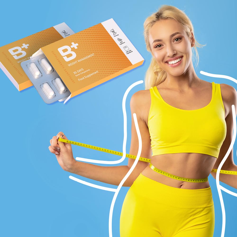 B+ Weight Managment 30 Capsules, 30 Days Supply, Supplements Sanctuary, Natural Food Supplement