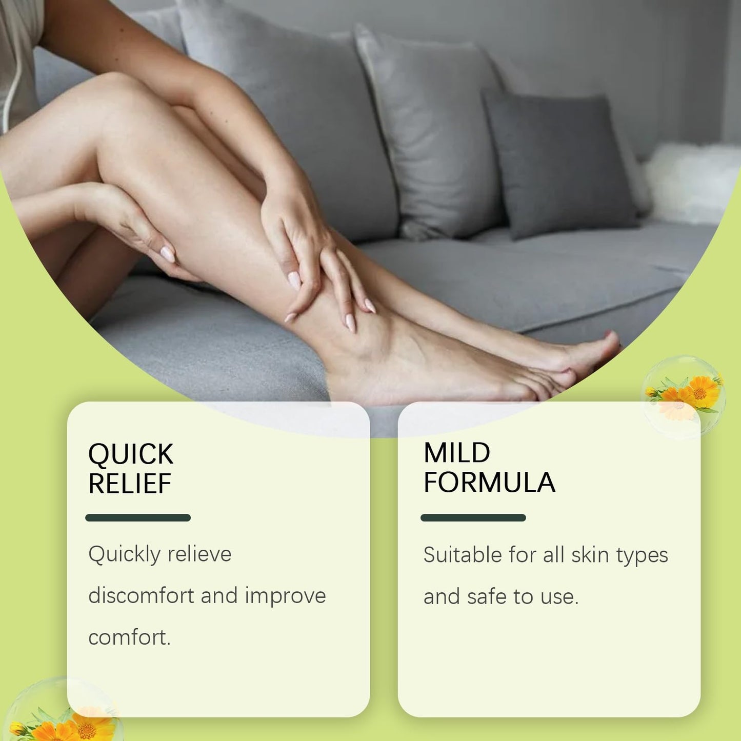 Mubuni Mira/cle Cream,Soothing Cream for Skin Care,Soothing Body Pain C/Ream,Sooth/ing Relief Crea/m with Heathy Ingredients,Leg Rescue Cre/am,Body Cre/am Relieve Discomfort