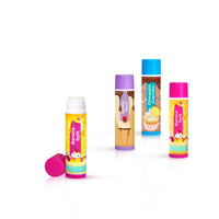 Beauty4Britain Kids Lip Balm Set Sweet Treats - 12 Different Dessert Flavours, Beeswax & Coconut Oil, Colourless, for Girls and Boys