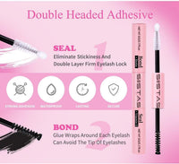 SIISTAS Fluffy Individual Eyelashes Kit 546Pcs Clusters Lashes 60D+80D+100D D Curl Thick Lash CLusters with Lash Bond and Seal Tweezers DIY Lash At Home Look Like Eyelash Extensions(60+80+100kit)
