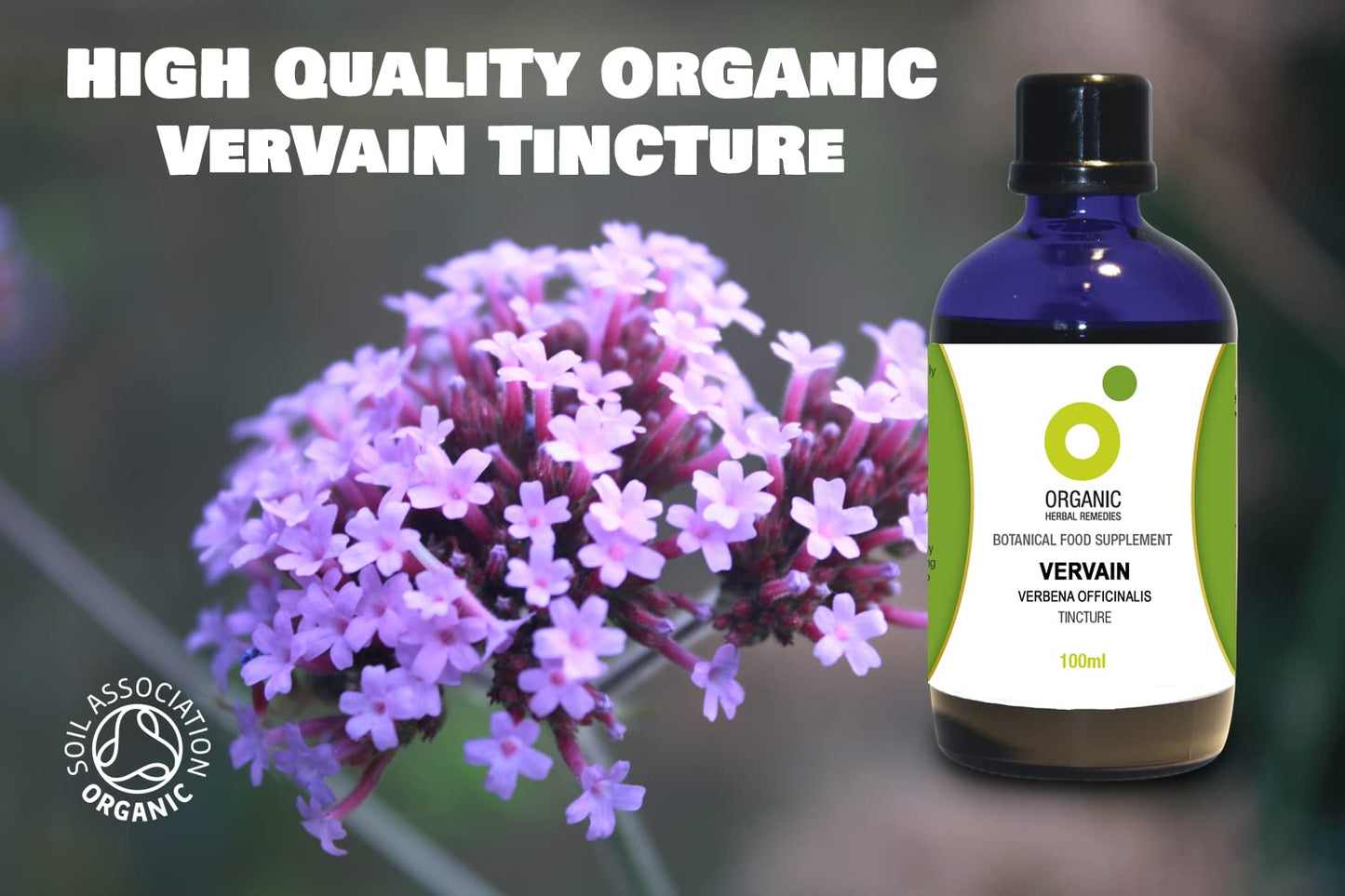 Organic Herbal Remedies 100ml Vervain Tincture
