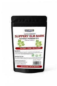 EG PHARMERS ALL IN ONE Slippery Elm Bark Extract Powder 10:1-10000mg | High Strength Inner Bark Fast Absorbing & Rich in Mucilag | 200 Servings | 100% Pure, Vegan | No Filler or Binders Gluten Free | Easy to Mix and Drink