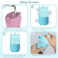 WUBAYI Ice Roller,Ice Holder for Face,Ice Roller for Face & Eyes Facial Beauty Skin Care Tools, Cube Ice Roller For Face Facial Ice Roller Gift for Skin Care(Blue)