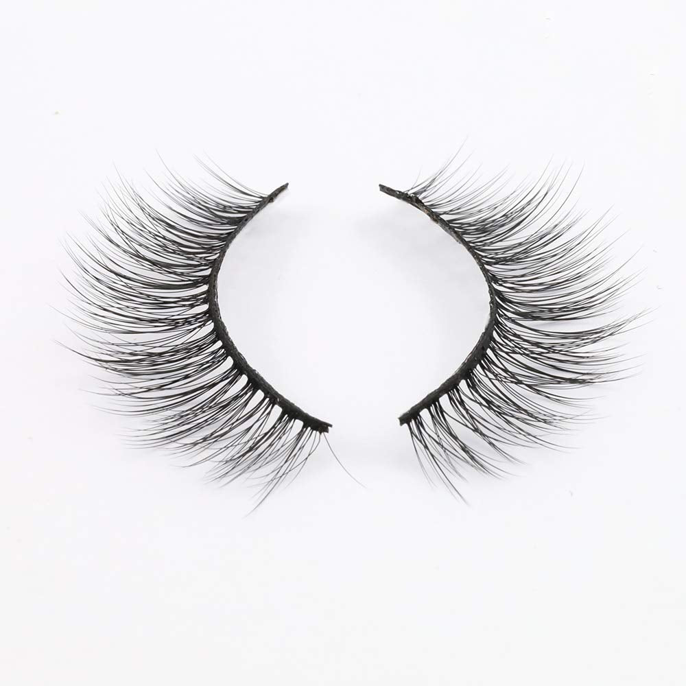 EMEDA False Eyelashes Natural Look 3D Short and Soft Fake Eyelashes Faux m ink Lashes Fluffy And Wispy Eye Lashes 10 Pairs 100% Handmade Fake Lashes 1 Pack (SP25)