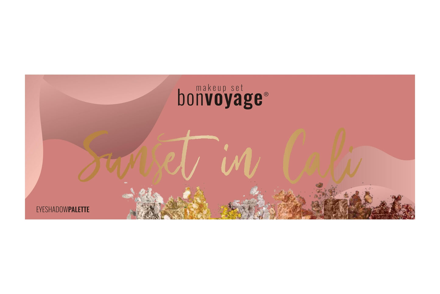 Markwins bonvoyage Essentials Sunset in Cali, Eyeshadow Palette, Palette with 12 California-Inspired Eyeshadow Shades, Professional Make up Kit, Makeup Kit for Women