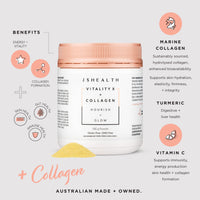 JSHealth Vitamins Vitality X + Collagen - Beauty Powder Supplement with Vitamins C & E to Nourish Hair Skin and Nails (180g)