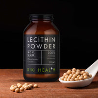 KIKI HEALTH KIKI Health Non-GMO Lecithin Powder Food Supplement | Embrace Culinary Excellence & Nutritional Support | Elevate Your Recipes with Versatile Soy-Based Emulsifier | Thickener Perfect for Vegan - 200g