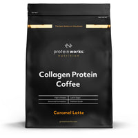 Protein Works - Collagen Protein Coffee, Bovine Collagen Powder, Premium Hydrolysed Collagen, Caramel Latte, 475g, 19 Servings