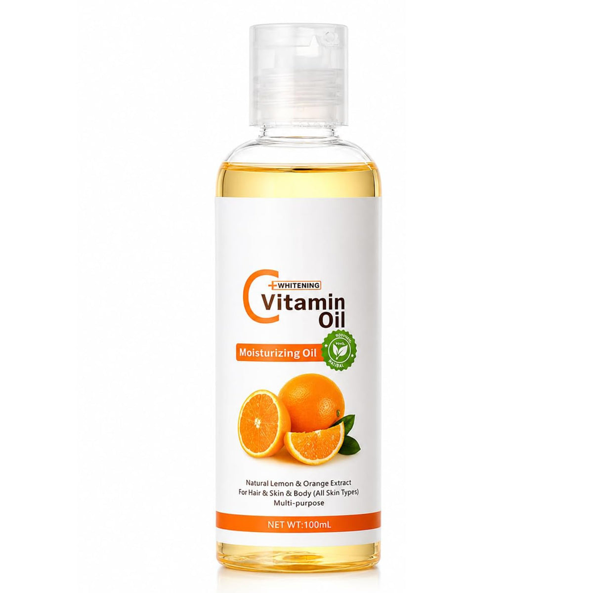 MrCuvaryas Vitamin C Oil, Massage Oils for Massage Therapy, Body Oil, Natural Massage Oils for Massage Therapy, Eyelashes, Hair, Eyebrows Growth, Moisturiser for Skin (Vitamin C)