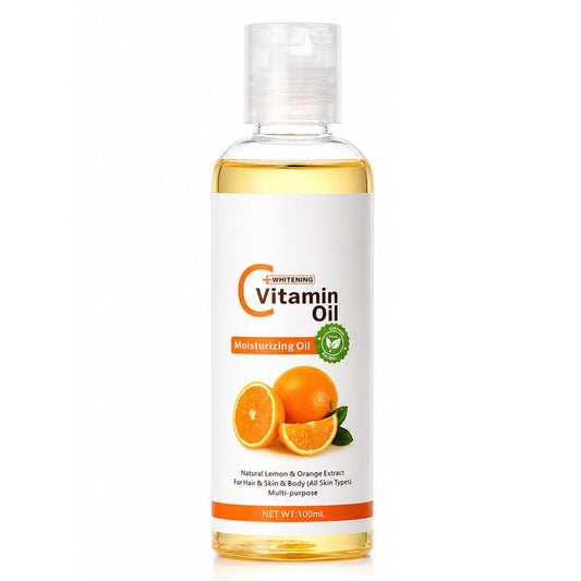 MrCuvaryas Vitamin C Oil, Massage Oils for Massage Therapy, Body Oil, Natural Massage Oils for Massage Therapy, Eyelashes, Hair, Eyebrows Growth, Moisturiser for Skin (Vitamin C)
