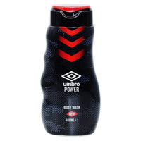 3x Umbro Power Body Wash - 400ml - (With A Free Fridge Magnet)