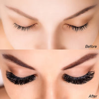 QUEWEL Easy Fan Russian Lashes 0.07D Curl Mix 8-15mm 2D-20D Volume Lash Extensions Self Fanning Automatic Blooming