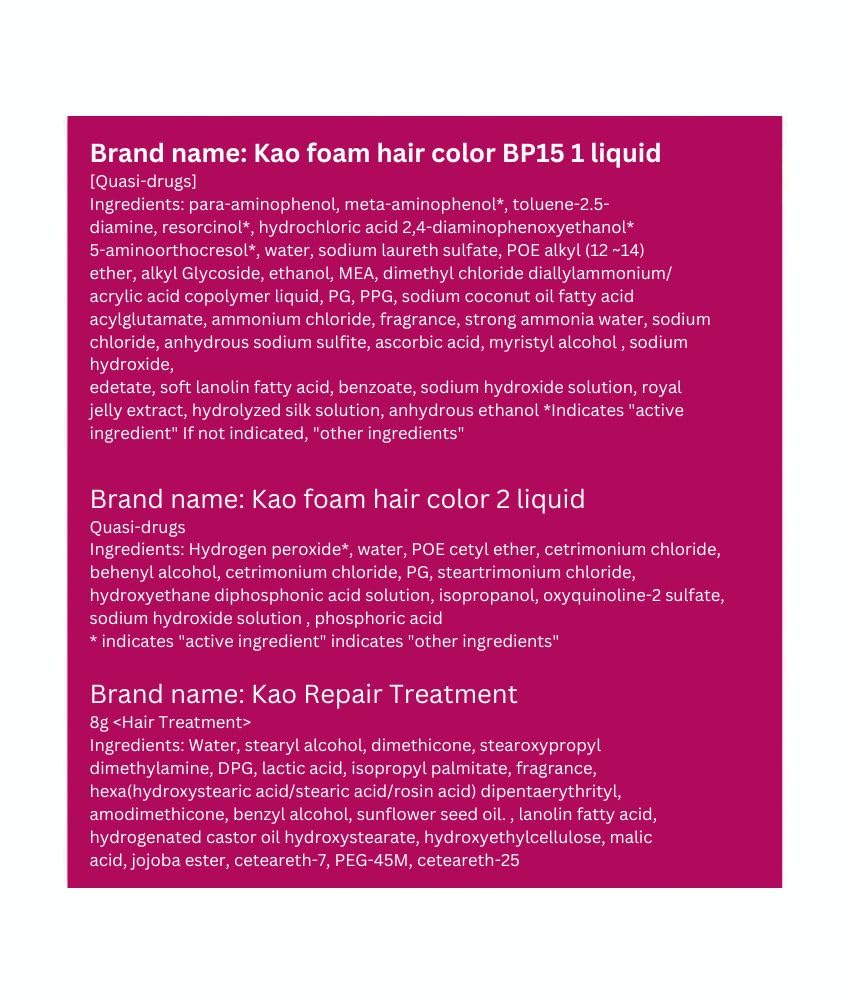 Kao Blaune Bubble Hair Color For Gray Hair - 5 Brown (Green Tea Set)