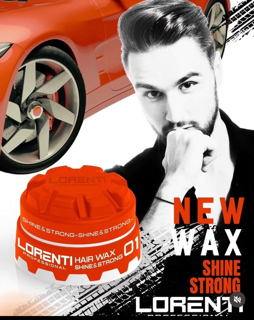 Lorenti Tokyo & Seoul Hair Styling Wax | Matte Clay Wax No Shine Strong Hold | No: 09 Brown Wax 150 ml