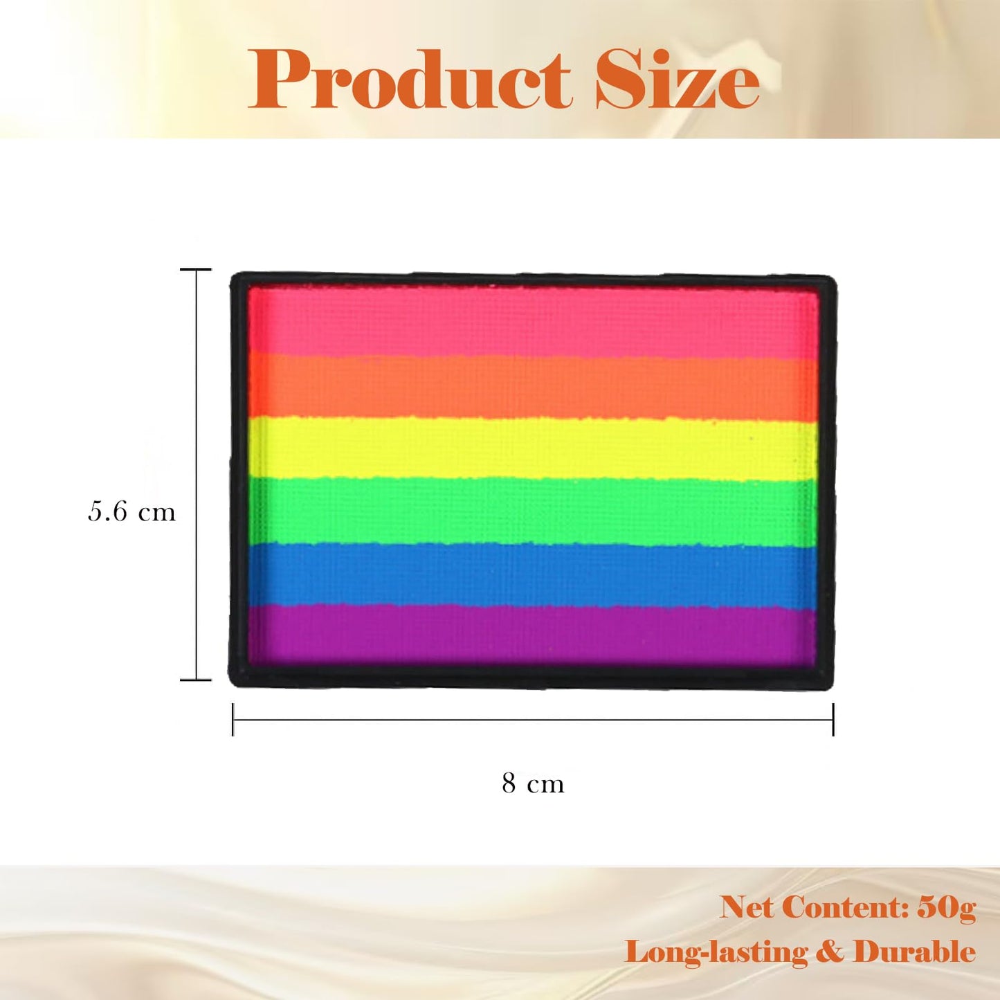 Rainbow Face Paint Kit, 6 Vibrant Colors, Water-Soluble Body & Face Makeup for Theatre, Carnival, Cosplay, Hypoallergenic Quick-Dry Formula, Easy to Wash Off, 50g