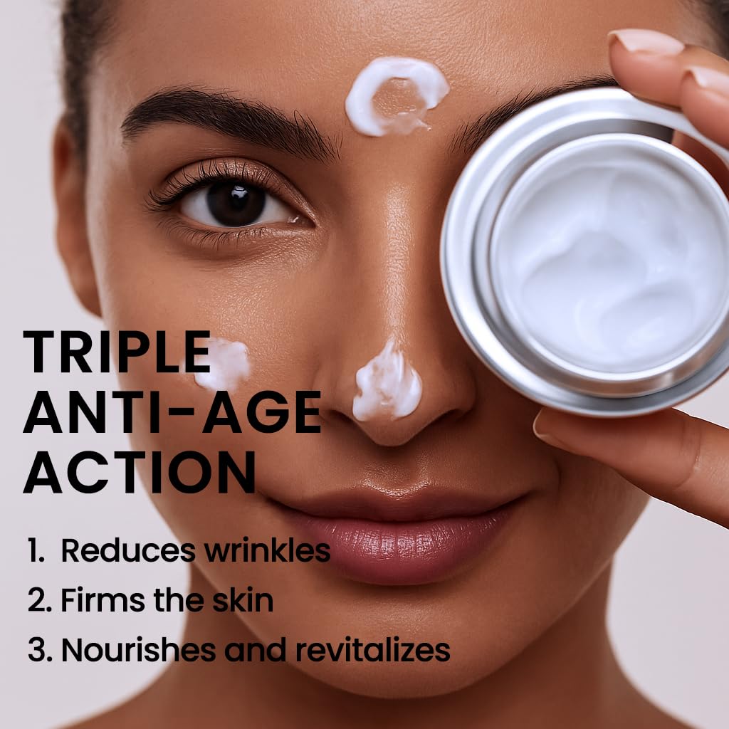 KLEEM Kleem Retinol Night Cream – Anti Wrinkle Face Cream with Hyaluronic Acid & Panthenol – Anti Aging Cream for Fine Lines, Dark Spots & Uneven Skin Tone – Gentle Formula, 50ml