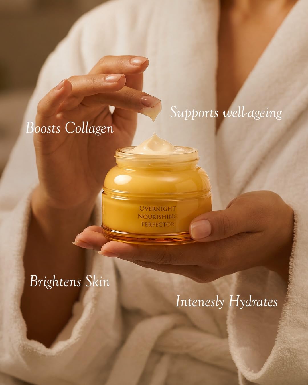 SPA CEYLON White Rice Overnight Nourishing Perfector, Nourishing Overnight Face Cream with Rice Bran Oil, Firming, Natural, Cruelty free skincare for normal to dry skin, 100g