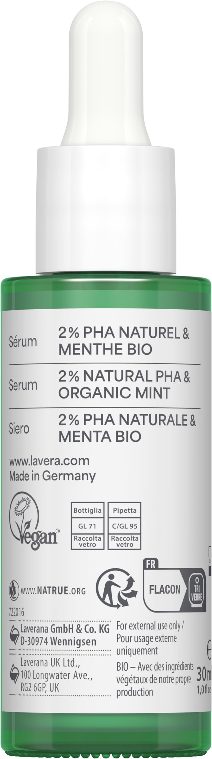 lavera Pure Beauty Serum - natural regeneration of skin cells - nutrient-rich skin care - moisturising - vegan - natural cosmetics