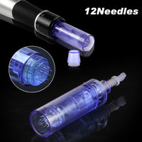 Xkylo Micro Needles Cartridges For Ultima A1 Dr.Pen,Tips For Electric Auto Stamp Derma Pen,9Pin/12Pin/36Pin/42Pin &Nano Neelde Cartridges (12 Pin Needles, 10 Pcs)